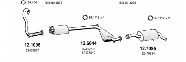 ASSO ART0709 Exhaust System
